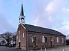 Kerk1-van-Nieuw-Buinen -  Kerk van Nieuw-Buinen, Kerklaan 1 in Nieuw-Buinen (zijaanzicht)