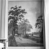 INTERIEUR, VOORKAMER, GESCHILDERDE BEHANGSELS MET LANDSCHAPSTAFERE- - Meppel - 20289209 - RCE -  VOORMALIG SCHULTEHUIS / VOORMALIG RAADHUIS: INTERIEUR, VOORKAMER, GESCHILDERDE BEHANGSELS MET LANDSCHAPSTAFERE- 