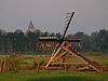 Tjasker en kerk Augustinusga (Beide Rijksmonumenten)