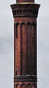 Steenbakkerij Oostrum (detail) -  Schoorsteen (detail) van de oude steenbakkerij van Oostrum