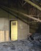 Interieur, vroegere slaapvertrek van de knecht, boven de woonkeuken gelegen in de schuur