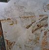 Interieur koor, noordoostelijke deel apsis, westelijke gewelfaanzet- Jacob en boogveld eronder- Christus op de Olijfberg, na restauratie - Britsum - 20332674 - RCE -  Nederlands Hervormde Kerk: Interieur koor, noordoostelijke deel apsis, westelijke gewelfaanzet: Jacob en boogveld eronder: Christus op de Olijfberg, na restauratie 