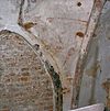 Interieur koor, noordmuur, oostzwik van het boogveld- IsaÃ¤c, voor restauratie - Britsum - 20332849 - RCE -  Nederlands Hervormde Kerk: Interieur koor, noordmuur, oostzwik van het boogveld: IsaÃ¤c, voor restauratie 