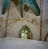 Interieur koor, zuidoostelijke deel apsis, in zwikken- links David met harp en rechts Jonathan, na restauratie - Britsum - 20332698 - RCE -  Nederlands Hervormde Kerk: Interieur koor, zuidoostelijke deel apsis, in zwikken: links David met harp en rechts Jonathan, na restauratie 