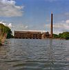 Overzicht voorzijde (boezemzijde) - Lemmer - 20341380 - RCE -  Ir. D.F. Wouda-Gemaal te Tacozijl: Overzicht voorzijde (boezemzijde) (opmerking: Werelderfgoed Unesco) 
