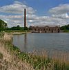 Overzicht achterzijde vanaf de dijk - Lemmer - 20341383 - RCE -  Ir. D.F. Wouda-Gemaal te Tacozijl: Overzicht achterzijde vanaf de dijk (opmerking: Werelderfgoed Unesco) 
