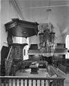 Interieur preekstoel en orgel - Drachten - 20063411 - RCE -  N.H.Kerk: interieur preekstoel en orgel 