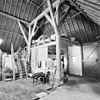 INTERIEUR, OVERZICHT KAPCONSTRUCTIE - Oudega - 20301023 - RCE -  Boerderij: INTERIEUR, OVERZICHT KAPCONSTRUCTIE 