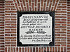 Haven 16 Doopsgezinde kerk Rottevalle (steen) -  Eerste steen doopsgezinde vermaning (kerk) Haven 16 in Rottevalle