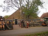 Wrakkenmuseum Formerum -02 -  Simple farmhouse from 1859 and barn from 1906, now in use as museum of wrecks at Formerum Zuid 13 on the island of Terschelling in the Netherlands. Nationally listed heritage.  Eenvoudige boerderij Formerum Zuid 13, uit 1859 met schuur uit 1906, nu in gebruik als Wrakkenmuseum adres Formerum Zuid 13 op Terschelling.