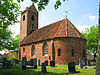 Roots - The old Church -  Church of Jistrum; This church dates back to the 13th century and probably earlier - different types of brick in the various layers attest to its age as well as the fact that it is built on a 