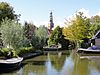 Hindeloopen -  Zicht op Hindeloopen met de grote kerk