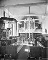 Interieur naar het westen - Longerhouw - 20142035 - RCE -  Nederlands Hervormde Kerk: interieur naar het westen 