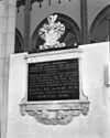 Epitaaf voor George Ripperda in de Zuidelijke kooromgang - Arnhem - 20024769 - RCE -  Eusebius- of Grote Kerk (Nederlands Hervormd): epitaaf voor George Ripperda in de Zuidelijke kooromgang 