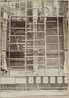 Zicht op deel noordzijde schip hervormde kerk tijdens restauratie - Arnhem - 20319993 - RCE -  Eusebius- of Grote Kerk (Nederlands Hervormd): Zicht op deel noordzijde schip hervormde kerk tijdens restauratie 