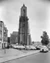 Kerktoren tijdens restauratie, exterieur - Arnhem - 20024764 - RCE -  Eusebius- of Grote Kerk (Nederlands Hervormd): Kerktoren tijdens restauratie, exterieur 