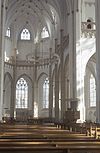 INTERIEUR, OVERZICHT MIDDENSCHIP NAAR HET KOOR - Arnhem - 20260592 - RCE -  Eusebius- of Grote Kerk (Nederlands Hervormd): INTERIEUR, OVERZICHT MIDDENSCHIP NAAR HET KOOR 
