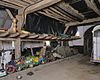 Interieur achterhuis, overzicht gebintconstructie - Hummelo - 20339359 - RCE -  Hoeve Duben: Interieur achterhuis, overzicht gebintconstructie 