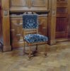 Interieur, eikenhouten eetkamerstoel