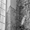 Noord-oost schip aansluiting voormalig koor, detail afgehakt kapiteel - Erichem - 20072045 - RCE -  Nederlands Hervormde Kerk: noord-oost schip aansluiting voormalig koor, detail afgehakt kapiteel 