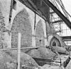 Bovenaanzicht gewelven noordbeuk en kolommen van het schip gezien naar het westen - Lienden - 20139719 - RCE -  Nederlands Hervormde Kerk: bovenaanzicht gewelven noordbeuk en kolommen van het schip gezien naar het westen 