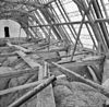 Detail kap constructie schip gezien naar het westen - Lienden - 20139728 - RCE -  Nederlands Hervormde Kerk: detail kap constructie schip gezien naar het westen 