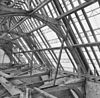 Detail kap constructie schip gezien naar het westen - Lienden - 20139729 - RCE -  Nederlands Hervormde Kerk: detail kap constructie schip gezien naar het westen 