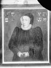 Weeshuis, geschilderd portret van onbekende vrouw, Aet.46 - Culemborg - 20051700 - RCE -  Sint Elizabethsweeshuis: Weeshuis, geschilderd portret van onbekende vrouw, Aet.46 