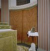 INTERIEUR, KOOR, GORDIJNSCHILDERING - Culemborg - 20279242 - RCE -  OUD KATH. KERK: INTERIEUR, KOOR, GORDIJNSCHILDERING 