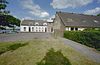 Kopgevel met muurschildering en omgeving - Culemborg - 20330538 - RCE -  Muurschilderingen: Zicht op de rechter zijgevel/ kopgevel met muurschildering en omgeving 