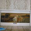 Interieur geschilderd paneel in kamer met alkoof (op hout) - Doetinchem - 20058547 - RCE -  Kasteel de Slangenburg: interieur geschilderd paneel in kamer met alkoof (op hout) 