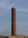 Enka fabrieksschoorsteen 1927.JPG -  Enka fabrieksschoorsteen bij spinnerij 1927 