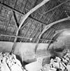 Interieur schaapskooi, rieten dakconstructie - Lunteren - 20339211 - RCE -  Boerderijcomplex Nieuw Altena: Interieur schaapskooi, rieten dakconstructie 