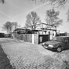 Overzicht, rechter zijgevel, tijdens restauratie - Hierden - 20001762 - RCE -  Boerderijen: Overzicht, rechter zijgevel, tijdens restauratie 