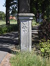 Hoevelaken - Weldammerlaan, hekpijler RM22199.JPG -  Weldammerlaan, hekpijler Hoevelaken 