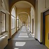 Interieur, eerste verdieping kloostergang - Nijmegen - 20337589 - RCE -  voormalig klooster pensionaat MariÃ«nbosch: Interieur, eerste verdieping kloostergang 