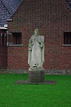 Albertinum Nijmegen 5.JPG -  Standbeeld van Sint Dominicus in het Albertinum in Nijmegen, vervaardigd door Friedrich Wilhelm Mengelberg. (rijksmonument nummer 508798)