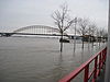 Waalbrug Nijmegen (met hoogwater) -  Waalbrug, Nijmegen 