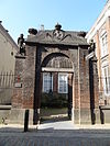 Nijmegen - Toegangspoort van het voormalige Protestants-Kinderen Weeshuis in de Begijnenstraat -  Entrance gate of the former Protestants-Kinderen Weeshuis (Protestant Children's Orphanage) in the Begijnenstraat in Nijmegen, The Netherlands  Toegangspoort van het voormalige Protestants-Kinderen Weeshuis in de Begijnenstraat in Nijmegen 
