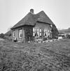 Overzicht voorgevel, linker zijgevel (rieten dak) - Oldebroek - 20318835 - RCE -  Langhuisboerderij: Overzicht voorgevel, linker zijgevel (rieten dak) 