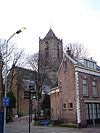 Tiel St. Maartenskerk (Achterweg).JPG -  St. Maartens church in Tiel, Netherlands, seen from Achterweg.
