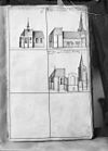 Tekeningen van de kerken van Bruchem, Kerkwijk en Ammerzoden - Bruchem - 20044425 - RCE -  Nederlands Hervormde Kerk: Tekeningen van de kerken van Bruchem, Kerkwijk en Ammerzoden (opmerking: Reproductie) 