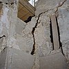 Keukentoren begane grond, omhoog in zuidwestelijke richting met poer in opening naar eerste verdieping van noordvleugel - Nederhemert-Zuid - 20340479 - RCE -  Kasteel Nederhemert: Keukentoren begane grond, omhoog in zuidwestelijke richting met poer in opening naar eerste verdieping van noordvleugel (opmerking: Gefotografeerd in het kader van Kanjerproject) 