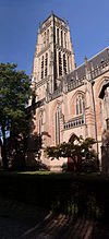 Zaltbommel - Sint Maartenskerk - Panorama van de toren final medium -  The tower of the Saint Martin church in Zaltbommel, the Netherlands. A vertical panorama of 6x5 segments.  De toren van de Sint Maartenskerk in Zaltbommel, Nederland. Een verticaal panorama van 6x5 segmenten. 