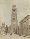 Toren Hervormde kerk voorzijde gezien vanuit straat - Zaltbommel - 20001449 - RCE -  Nederlands Hervormde Kerk: Toren Hervormde kerk voorzijde gezien vanuit straat (opmerking: Zie ook neg 17.311) 