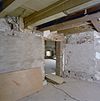 Interieur, insteekniveau met balklaag eerste verdieping. Doorgang naar Houtmarkt 47 - 49 - Zutphen - 20329289 - RCE -  Interieur, insteekniveau met balklaag eerste verdieping. Doorgang naar Houtmarkt 47 - 49 