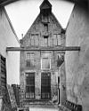 Voorgevel van Spiegelstraat 13, hoek Heukestraat te Zutphen - Zutphen - 20227085 - RCE -  V.m. Nieuwe of St. Elisabethgasthuis: Voorgevel van Spiegelstraat 13, hoek Heukestraat te Zutphen 