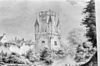 De Drogenapstoren zonder spits te Zutphen in 1836 naar W.v.d.Worp (1803-1878) - Zutphen - 20226439 - RCE -  Drogenapstoren: De Drogenapstoren zonder spits te Zutphen in 1836 naar W.v.d.Worp (1803-1878) 