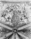 Detail gewelfschildering in het koor 