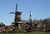 Spijk 903 -  Spijk, municipality of Delfzijl, province Groningen (Netherlands). Windmill and church FranÃ§ais : Spijk, commune de Delfzijl, province de Groningue (Pays-Bas). Moulin et Ã©glise  Spijk, gemeente Delfzijl, provincie Groningen (Nederland). Molen en kerk